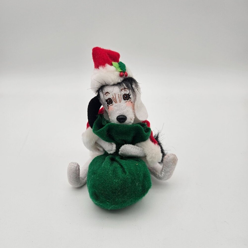 2015 Annalee 6" Santa Pup with Toy Sack NOSWT